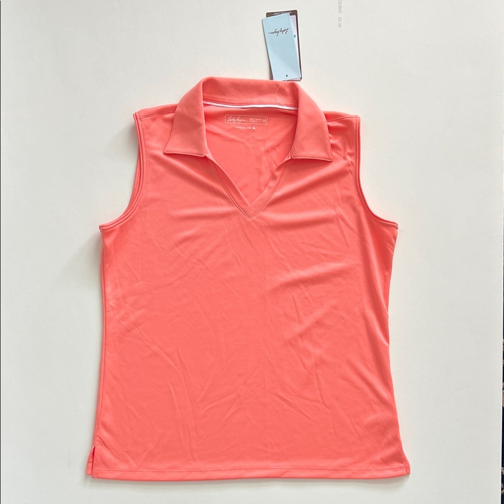 Lady Hagen Sleeveless Polo Top
